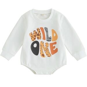 Two piece wild one outfit first birthday toddler leopard 12 18 months